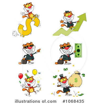Royalty-Free (RF) Tiger Clipart Illustration by Hit Toon - Stock Sample #1068435