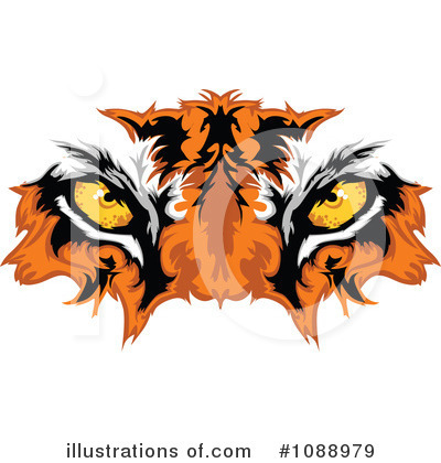 Tiger Clipart #1088979 by Chromaco