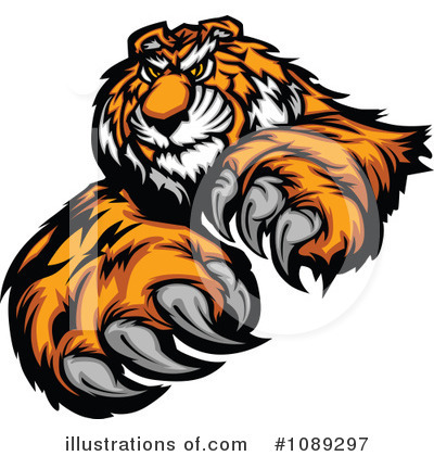 Tiger Clipart #1089297 by Chromaco
