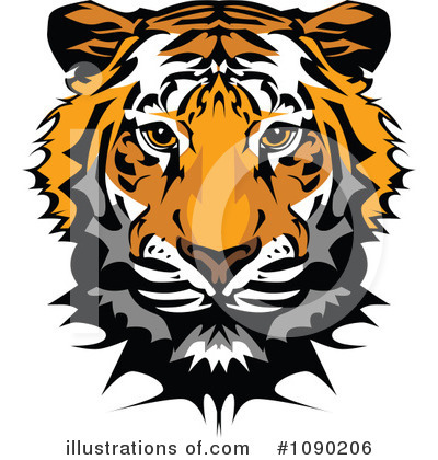 Tiger Clipart #1090206 by Chromaco