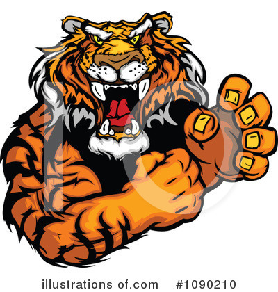 Tiger Clipart #1090210 by Chromaco