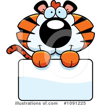 Royalty-Free (RF) Tiger Clipart Illustration by Cory Thoman - Stock Sample #1091225
