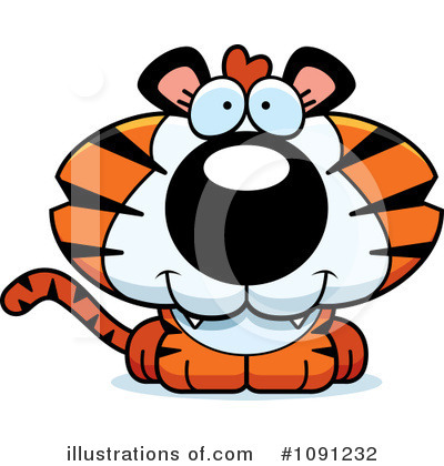 Royalty-Free (RF) Tiger Clipart Illustration by Cory Thoman - Stock Sample #1091232