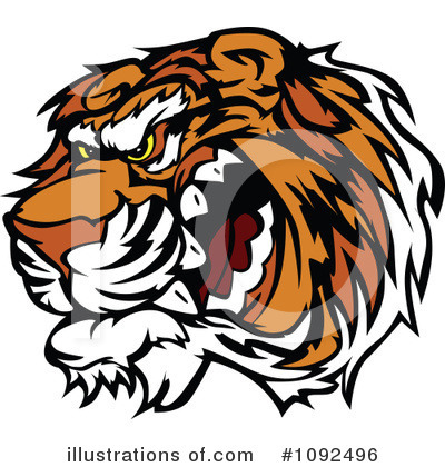 Tiger Clipart #1092496 by Chromaco
