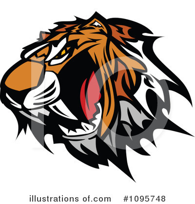 Tiger Clipart #1095748 by Chromaco
