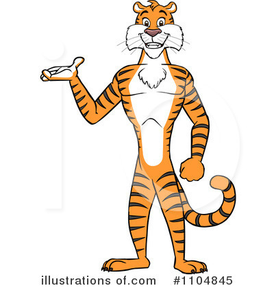 Royalty-Free (RF) Tiger Clipart Illustration by Cartoon Solutions - Stock Sample #1104845