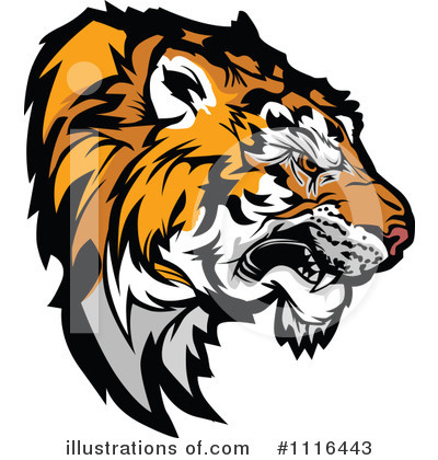 Tiger Clipart #1116443 by Chromaco