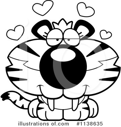 Royalty-Free (RF) Tiger Clipart Illustration by Cory Thoman - Stock Sample #1138635