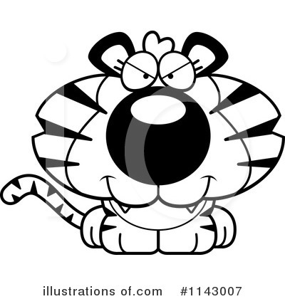 Royalty-Free (RF) Tiger Clipart Illustration by Cory Thoman - Stock Sample #1143007