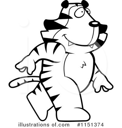 Royalty-Free (RF) Tiger Clipart Illustration by Cory Thoman - Stock Sample #1151374
