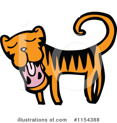 Royalty-Free (RF) Tiger Clipart Illustration by lineartestpilot - Stock Sample #1154388