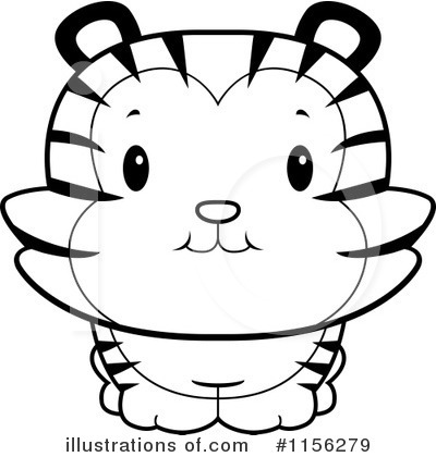 Royalty-Free (RF) Tiger Clipart Illustration by Cory Thoman - Stock Sample #1156279