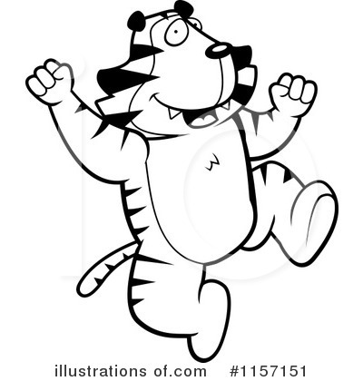 Royalty-Free (RF) Tiger Clipart Illustration by Cory Thoman - Stock Sample #1157151