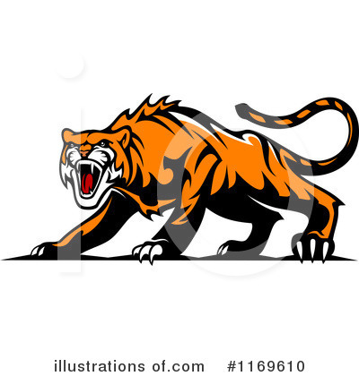 Royalty-Free (RF) Tiger Clipart Illustration by Vector Tradition SM - Stock Sample #1169610