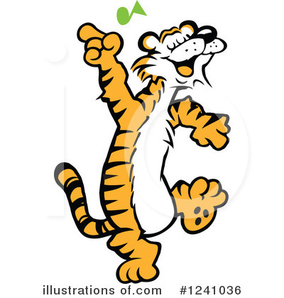 Royalty-Free (RF) Tiger Clipart Illustration by Johnny Sajem - Stock Sample #1241036
