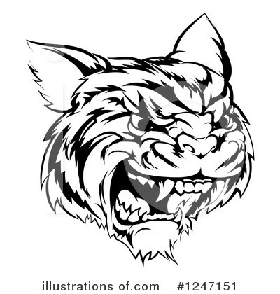 Royalty-Free (RF) Tiger Clipart Illustration by AtStockIllustration - Stock Sample #1247151