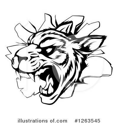 Royalty-Free (RF) Tiger Clipart Illustration by AtStockIllustration - Stock Sample #1263545