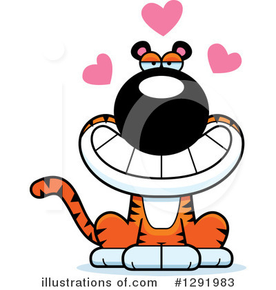 Royalty-Free (RF) Tiger Clipart Illustration by Cory Thoman - Stock Sample #1291983