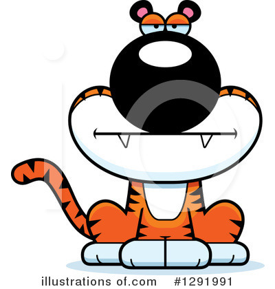 Royalty-Free (RF) Tiger Clipart Illustration by Cory Thoman - Stock Sample #1291991