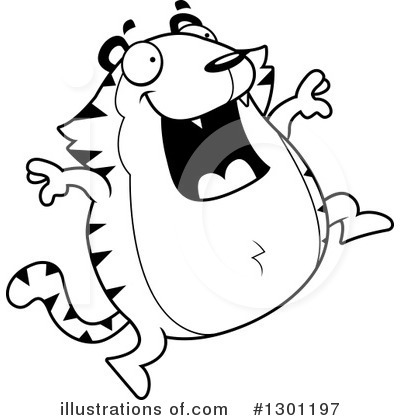 Royalty-Free (RF) Tiger Clipart Illustration by Cory Thoman - Stock Sample #1301197