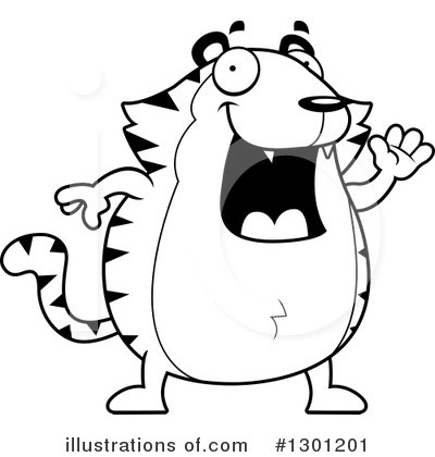 Royalty-Free (RF) Tiger Clipart Illustration by Cory Thoman - Stock Sample #1301201