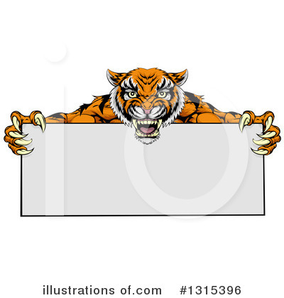 Royalty-Free (RF) Tiger Clipart Illustration by AtStockIllustration - Stock Sample #1315396