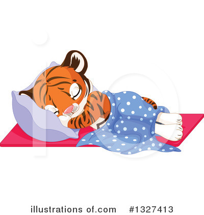 Royalty-Free (RF) Tiger Clipart Illustration by Pushkin - Stock Sample #1327413