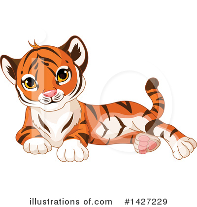 Royalty-Free (RF) Tiger Clipart Illustration by Pushkin - Stock Sample #1427229