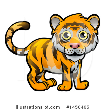 Royalty-Free (RF) Tiger Clipart Illustration by AtStockIllustration - Stock Sample #1450465