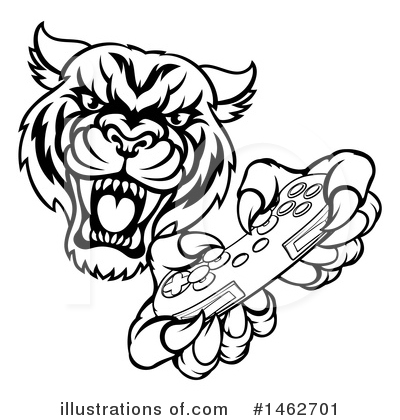 Royalty-Free (RF) Tiger Clipart Illustration by AtStockIllustration - Stock Sample #1462701