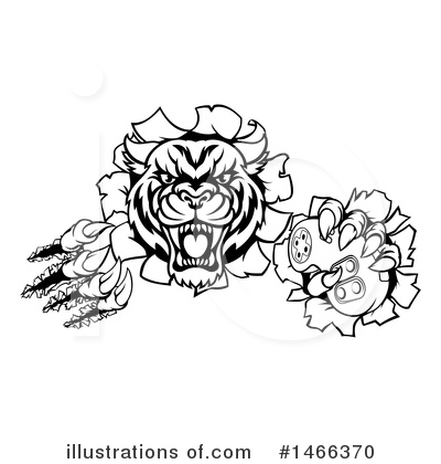 Royalty-Free (RF) Tiger Clipart Illustration by AtStockIllustration - Stock Sample #1466370