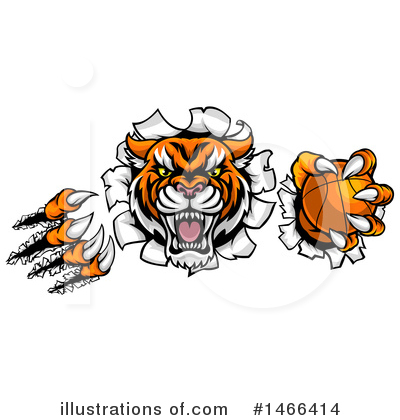 Royalty-Free (RF) Tiger Clipart Illustration by AtStockIllustration - Stock Sample #1466414
