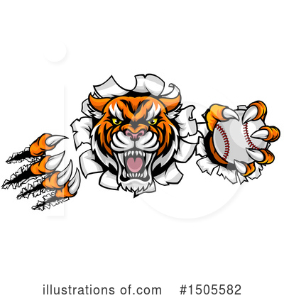 Royalty-Free (RF) Tiger Clipart Illustration by AtStockIllustration - Stock Sample #1505582