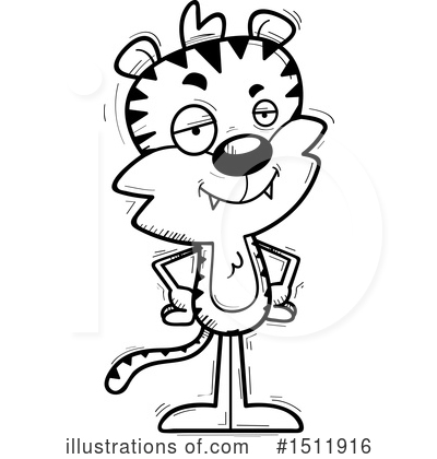 Royalty-Free (RF) Tiger Clipart Illustration by Cory Thoman - Stock Sample #1511916