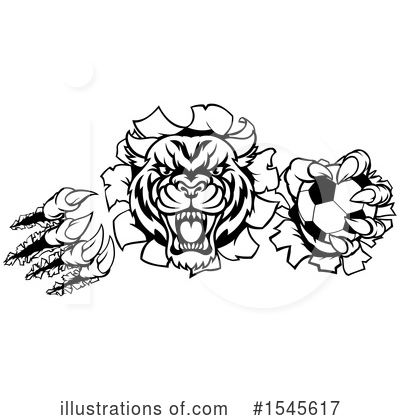 Royalty-Free (RF) Tiger Clipart Illustration by AtStockIllustration - Stock Sample #1545617