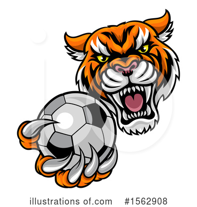 Royalty-Free (RF) Tiger Clipart Illustration by AtStockIllustration - Stock Sample #1562908