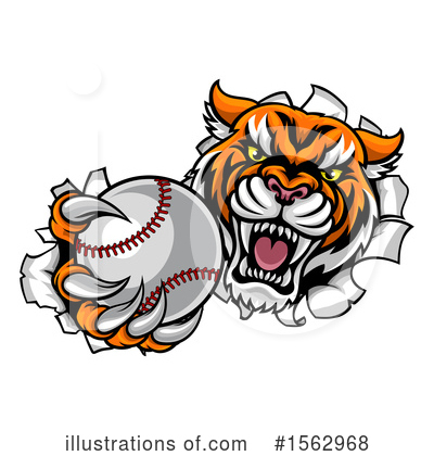 Royalty-Free (RF) Tiger Clipart Illustration by AtStockIllustration - Stock Sample #1562968