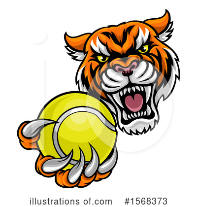 Royalty-Free (RF) Tiger Clipart Illustration by AtStockIllustration - Stock Sample #1568373