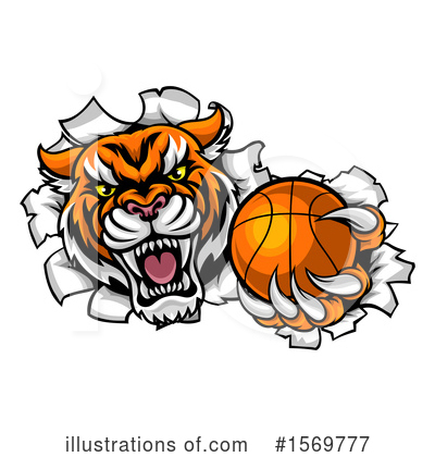 Royalty-Free (RF) Tiger Clipart Illustration by AtStockIllustration - Stock Sample #1569777