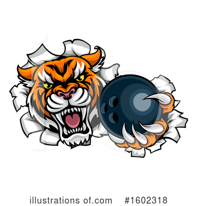 Royalty-Free (RF) Tiger Clipart Illustration by AtStockIllustration - Stock Sample #1602318