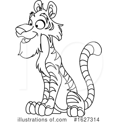 Royalty-Free (RF) Tiger Clipart Illustration by yayayoyo - Stock Sample #1627314