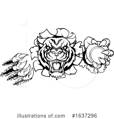 Royalty-Free (RF) Tiger Clipart Illustration by AtStockIllustration - Stock Sample #1637296