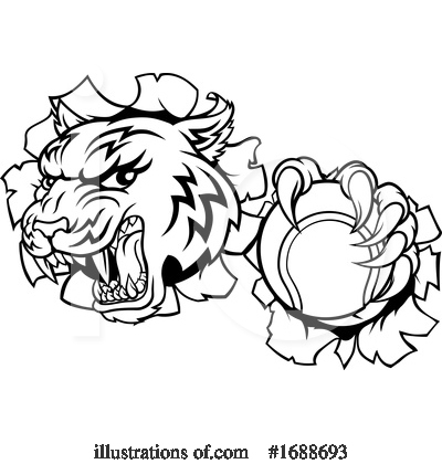 Royalty-Free (RF) Tiger Clipart Illustration by AtStockIllustration - Stock Sample #1688693