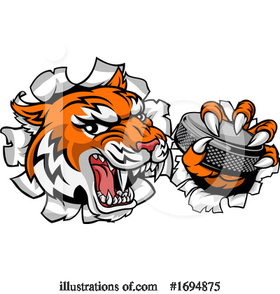 Royalty-Free (RF) Tiger Clipart Illustration by AtStockIllustration - Stock Sample #1694875