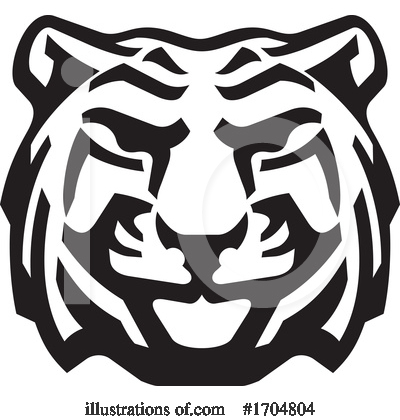 Royalty-Free (RF) Tiger Clipart Illustration by Vector Tradition SM - Stock Sample #1704804