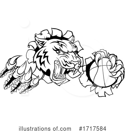 Royalty-Free (RF) Tiger Clipart Illustration by AtStockIllustration - Stock Sample #1717584