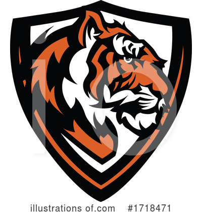 Royalty-Free (RF) Tiger Clipart Illustration by Chromaco - Stock Sample #1718471