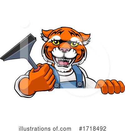 Royalty-Free (RF) Tiger Clipart Illustration by AtStockIllustration - Stock Sample #1718492