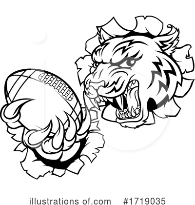 Royalty-Free (RF) Tiger Clipart Illustration by AtStockIllustration - Stock Sample #1719035