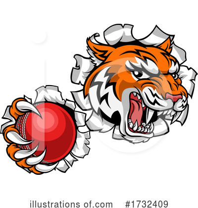 Royalty-Free (RF) Tiger Clipart Illustration by AtStockIllustration - Stock Sample #1732409